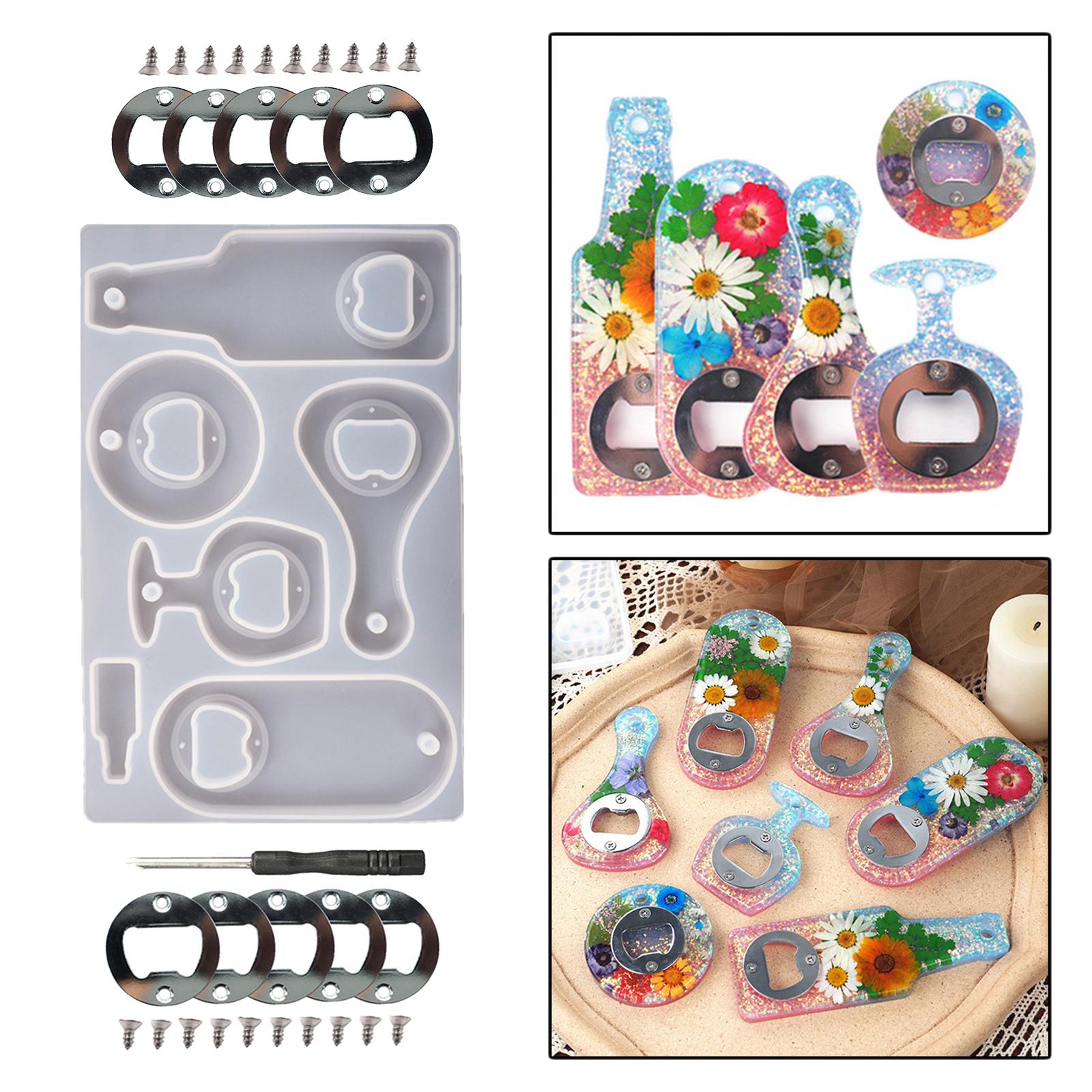 Resin Art A Keychain - DIY Corkscrew Crystal Resin Kit Epoxy