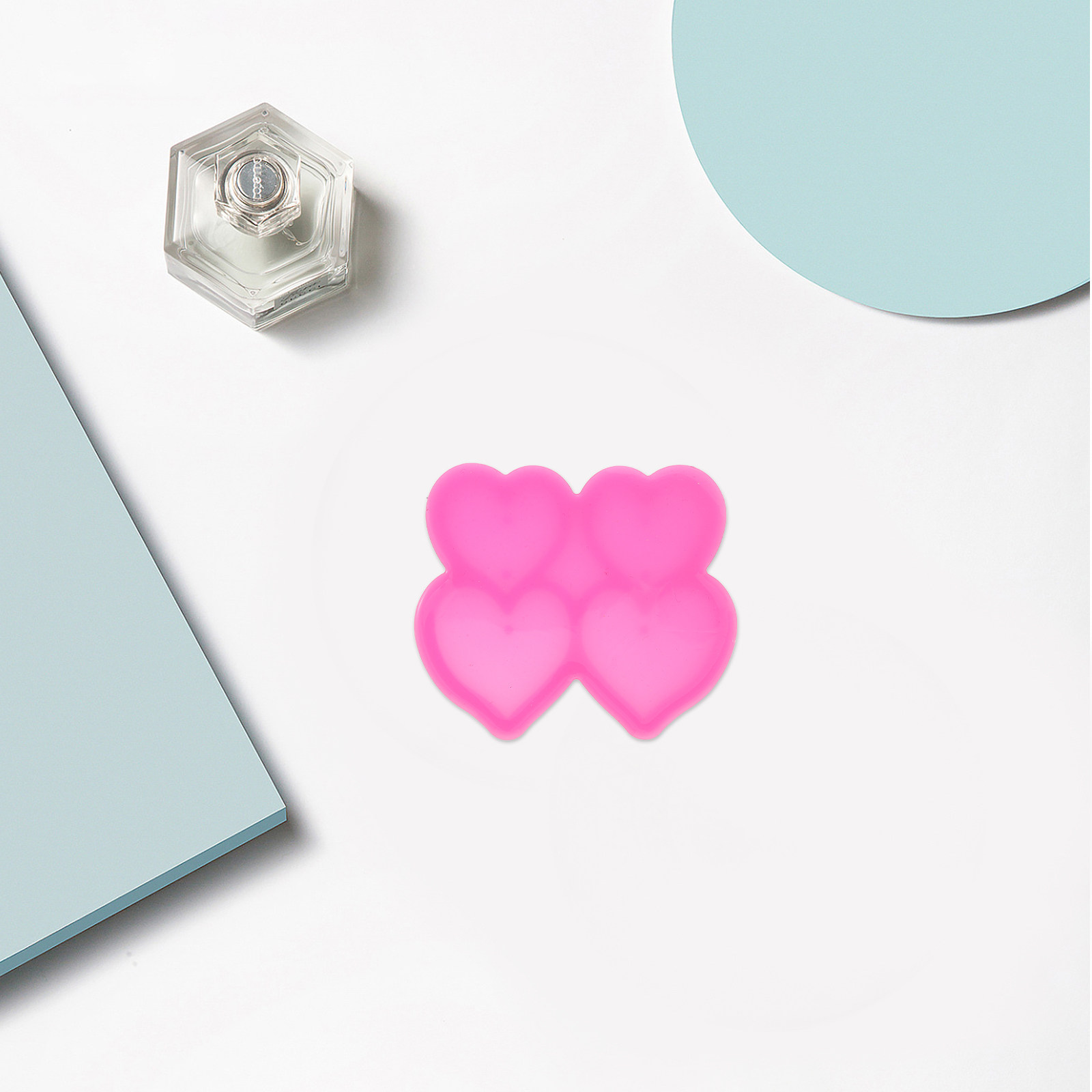 Resin Art A Keychain - Heart Shape Silicone Mold for DIY