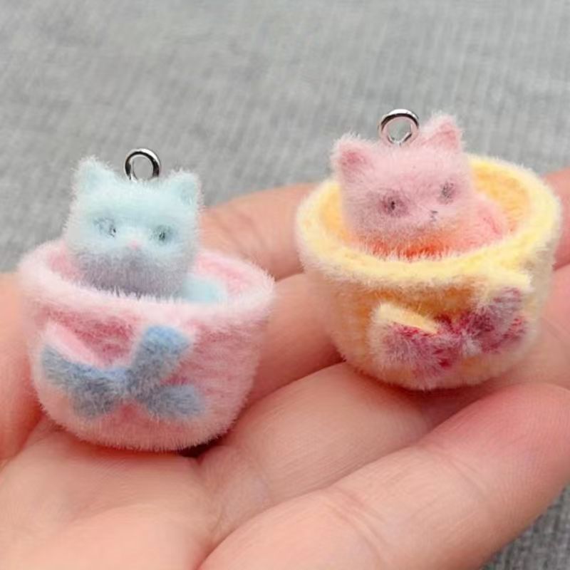 4pcs 3D plush resin cat pendan - Resin Art Kits For Adults review and price