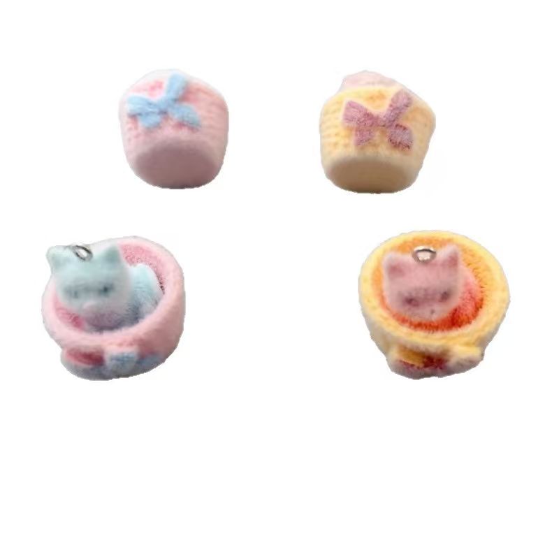 4pcs 3D plush resin cat pendan - Resin Art Kits For Adults review and price