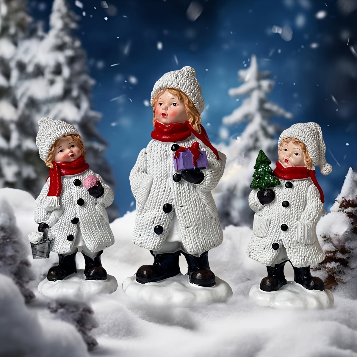 Gorgeous Snowman Resin Statue  - Resin Art Tree review and price