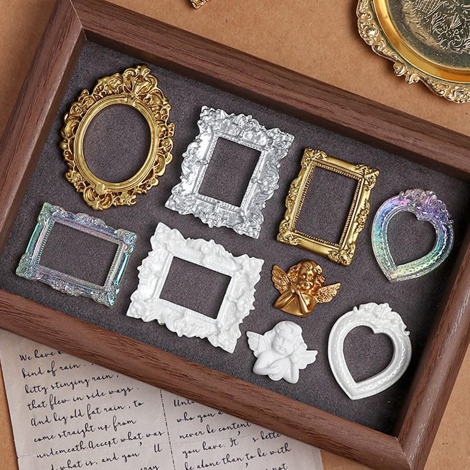 9 Pcs Miniature Picture Frame  - Resin Art Photo Frame review and price
