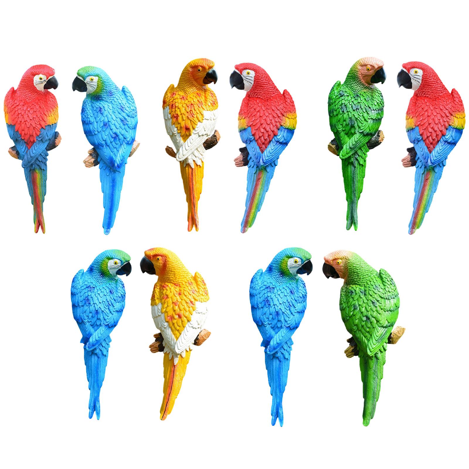 2 Pieces Parrot Figurines Yard - Resin Art Tree review and price