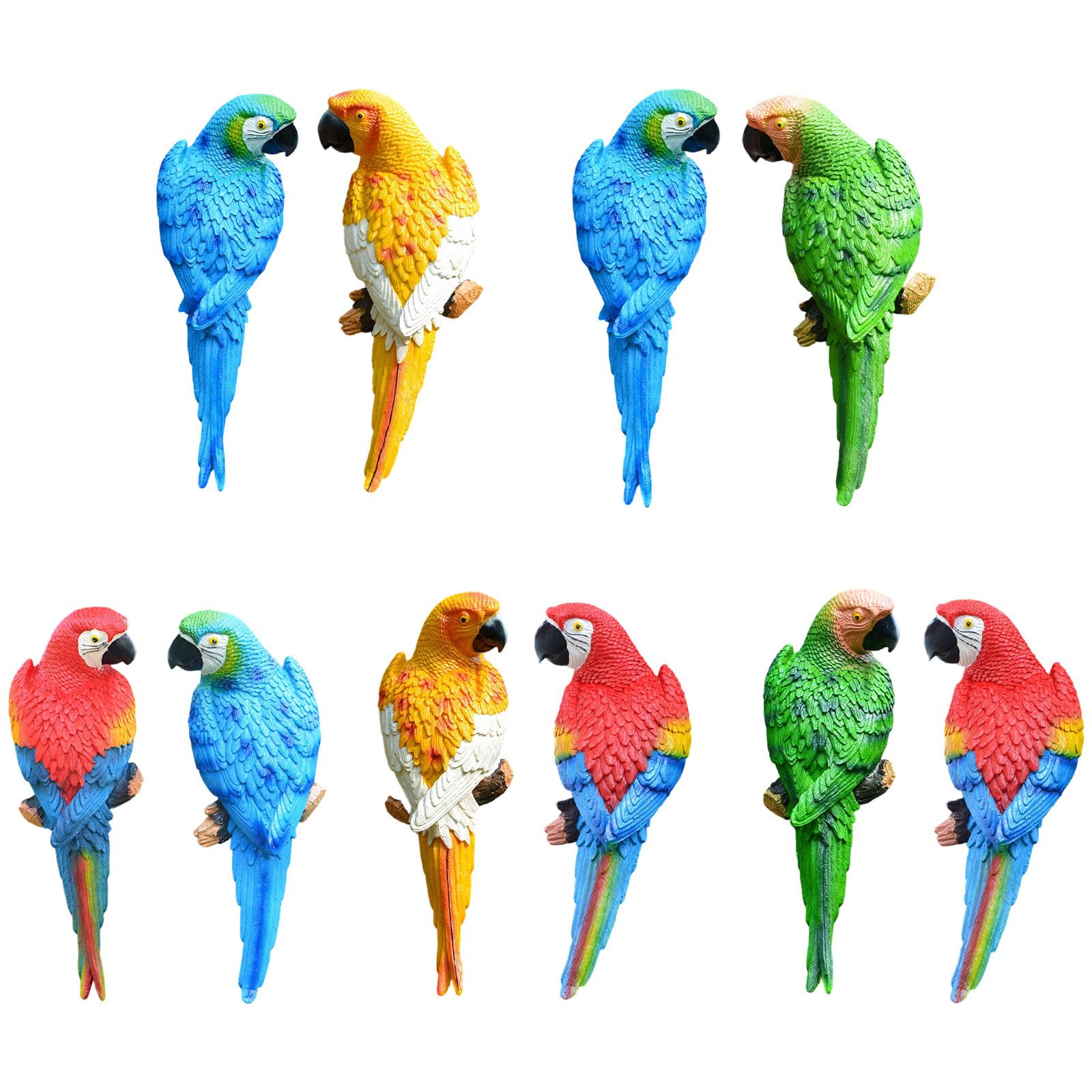 2 Pieces Parrot Figurines Yard - Resin Art Tree review and price
