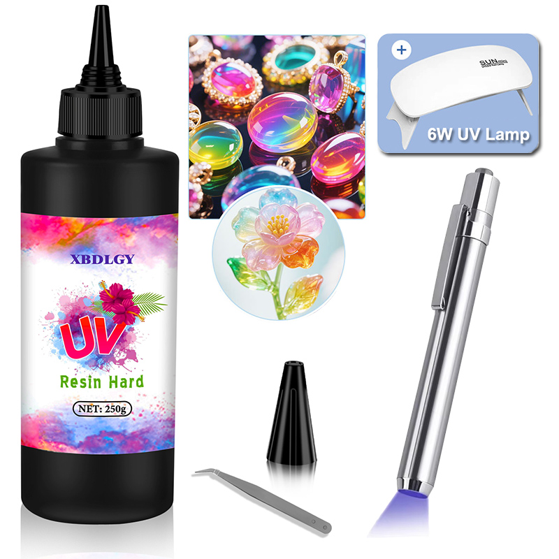 200g/250g/500g UV Resin Hard G - Resin Art Glue review and price