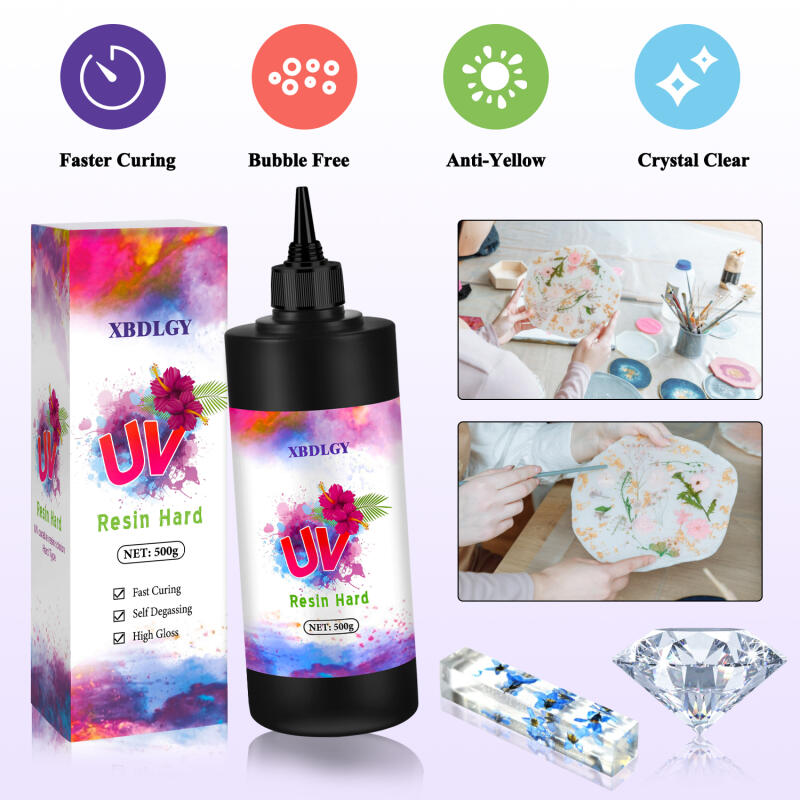 200g/250g/500g UV Resin Hard G - Resin Art Glue review and price