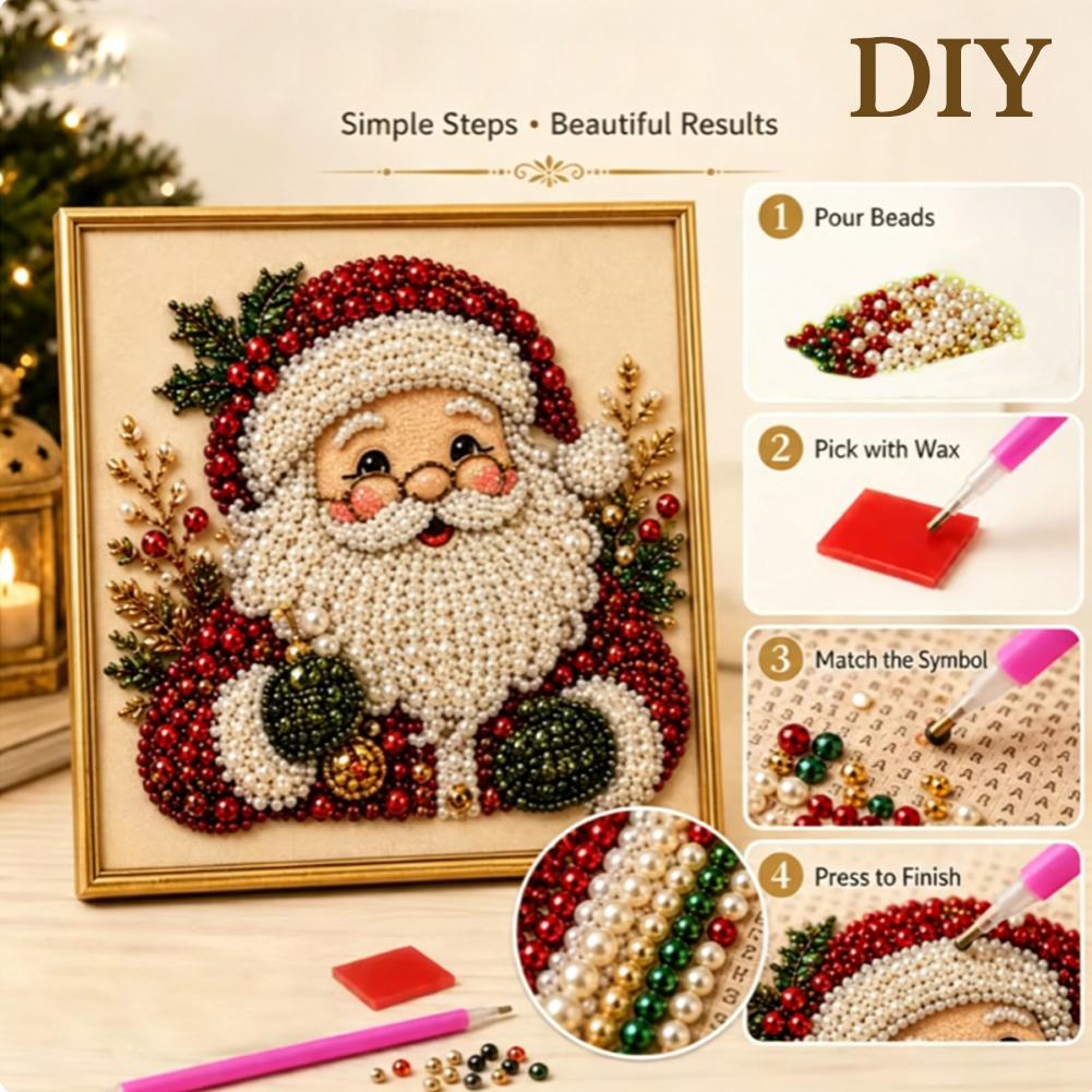 Christmas Santa Claus Pearl Ar - Xmas Resin Art review and price