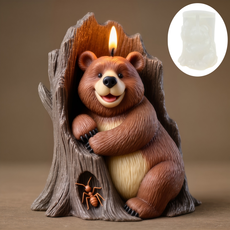 Ant Picking Bear Candle Silico - Resin Art Tree review and price