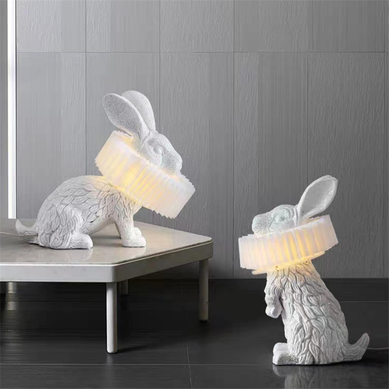 Rabbit table lamp Cute Resin a - Resin Art On Floor review and price