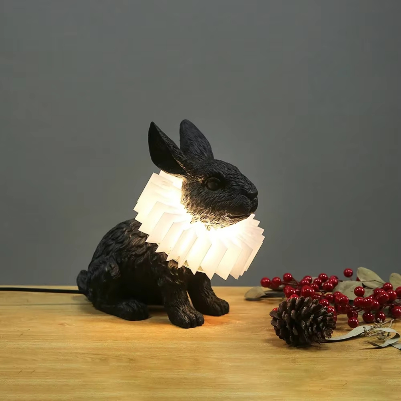 Rabbit table lamp Cute Resin a - Resin Art On Floor review and price