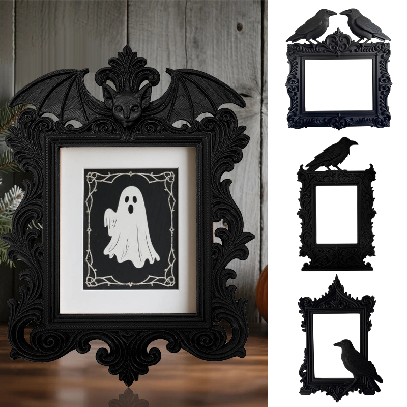 Decorations HaLLoween Crow Bat - Resin Art Photo Frame review and price