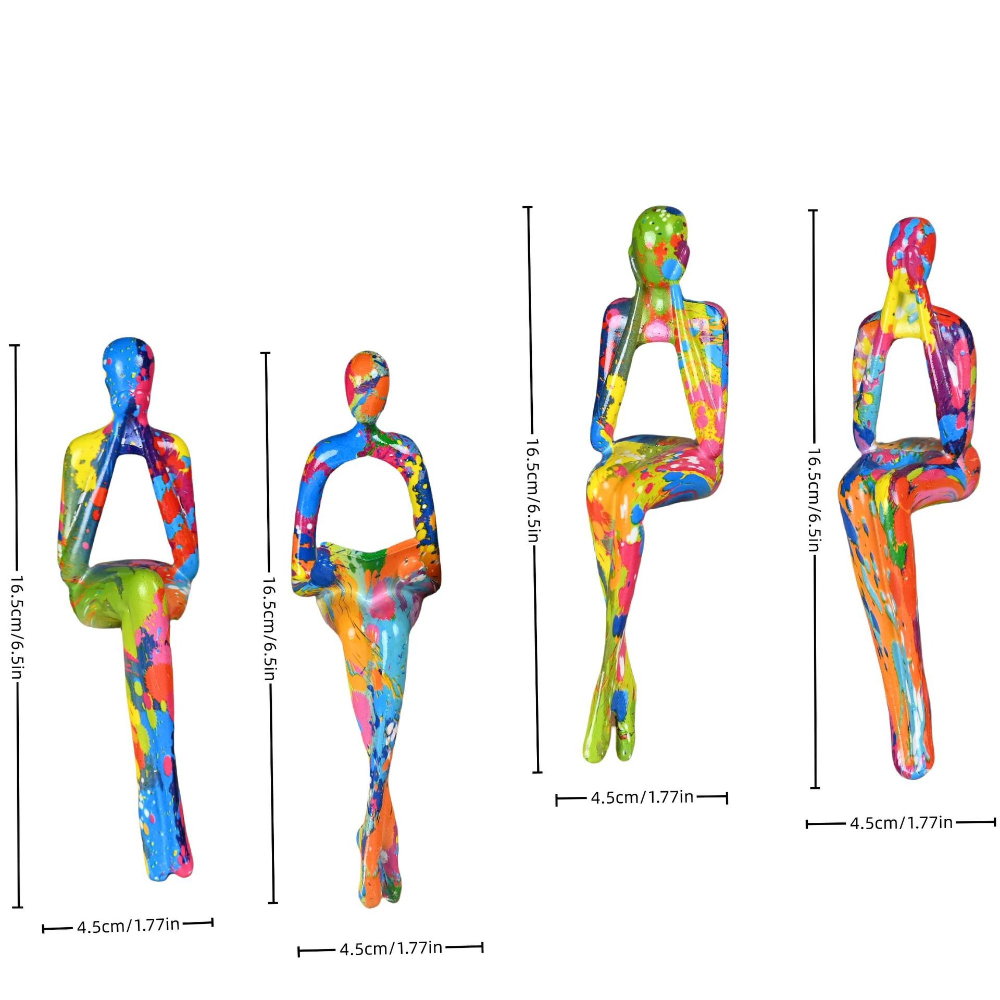 4-Piece Character Abstract Thi - Resin Art Wedding Gift review and price