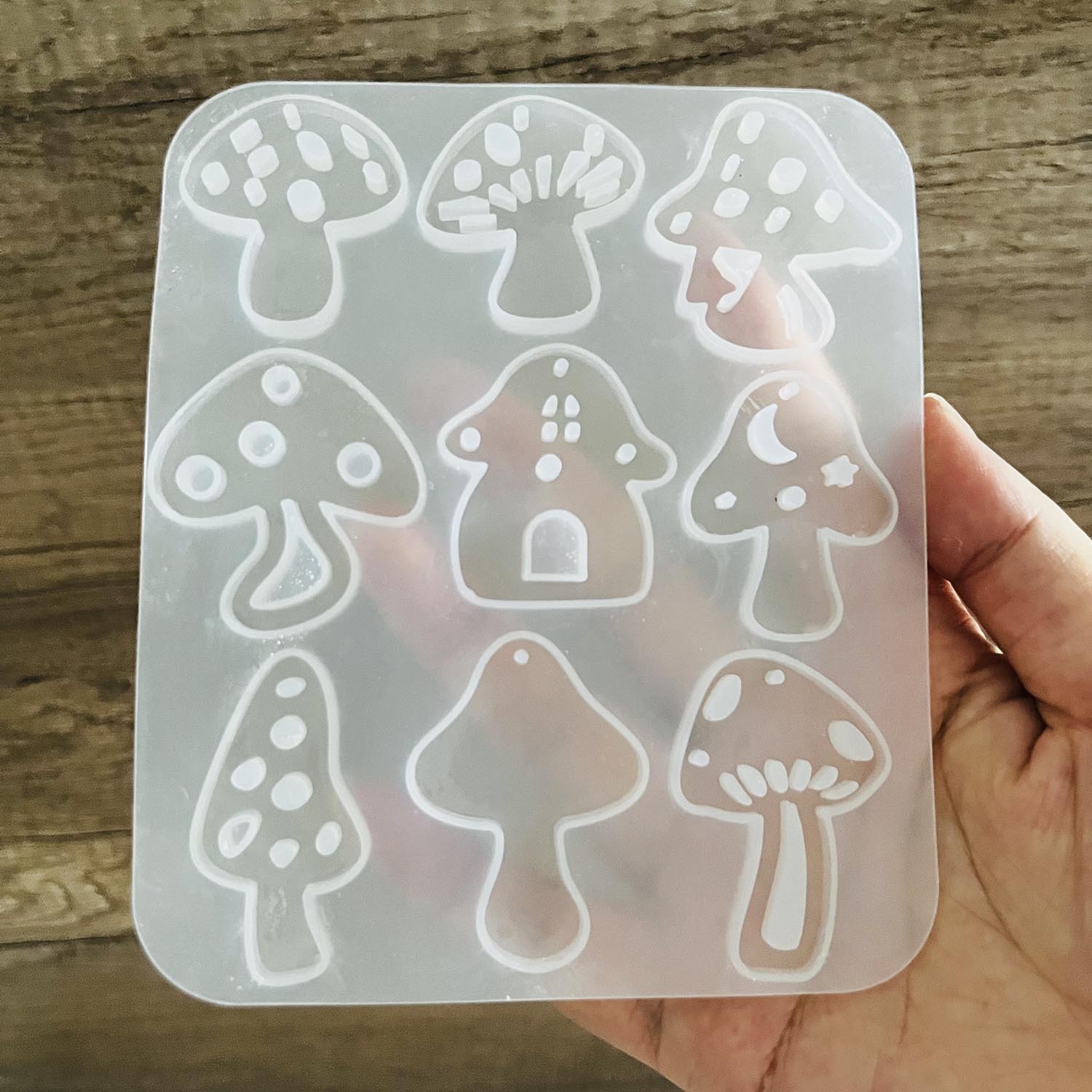 Multi Style Mushrooms Earring  - Resin Art Glue review and price