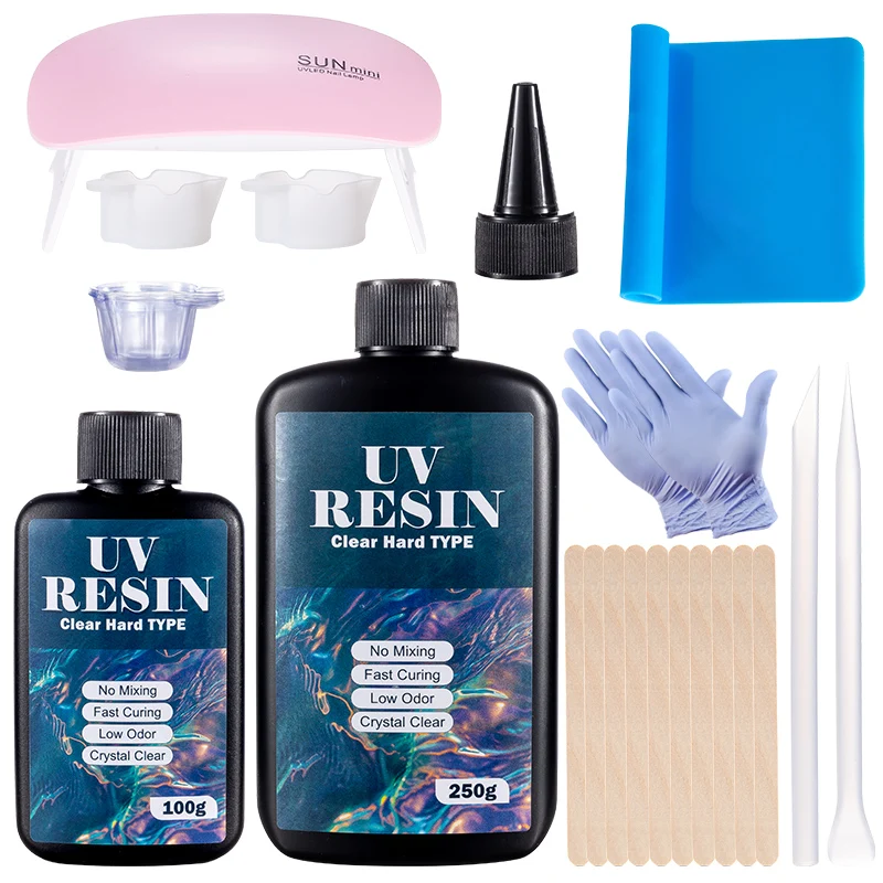 Hard UV Resin Glue Kit Fast Cu - Resin Art Jewellery review and price