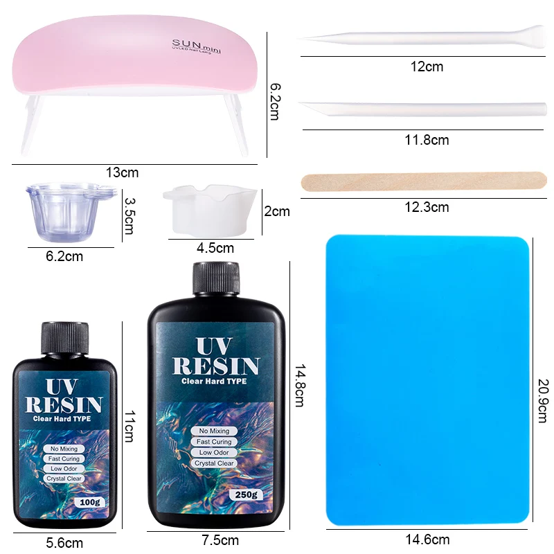 Hard UV Resin Glue Kit Fast Cu - Resin Art Jewellery review and price