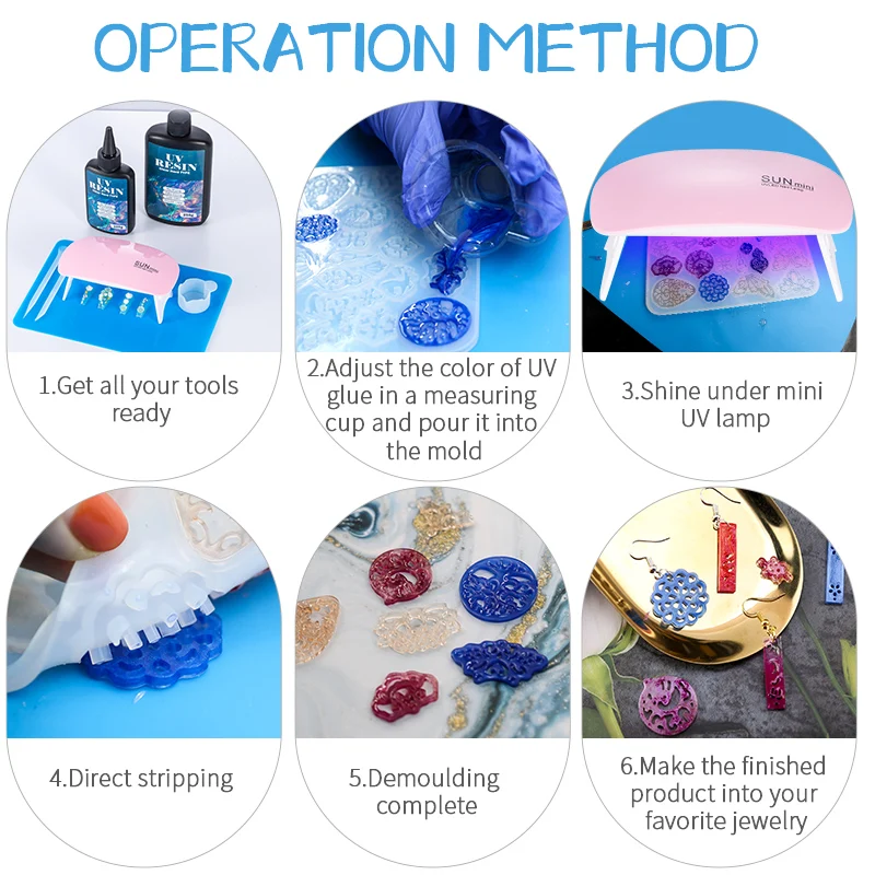 Hard UV Resin Glue Kit Fast Cu - Resin Art Jewellery review and price