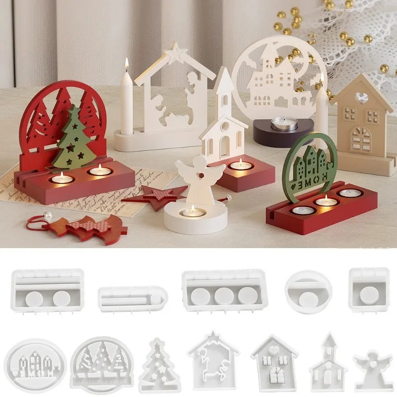Halloween Christmas  Candle Ho - Xmas Resin Art review and price