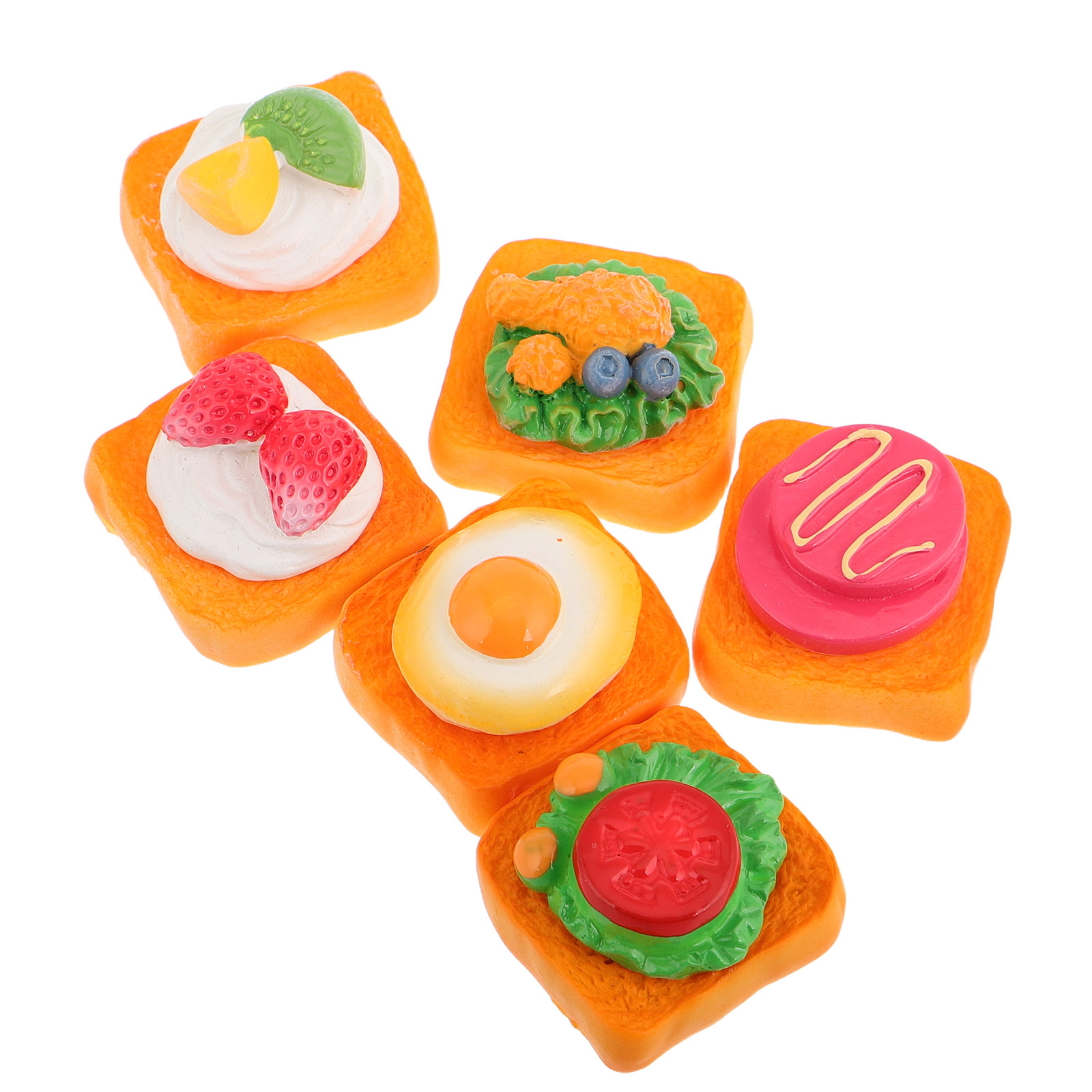6Pcs Mini Sandwich Breakfast R - Resin Art Class review and price