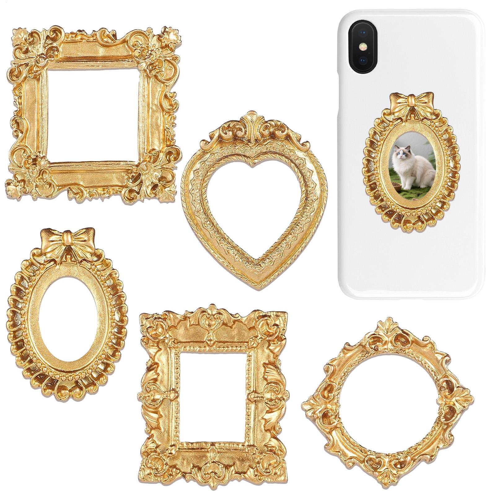 5PCS Gold Vintage Photo Frame  - Resin Art Photo Frame review and price