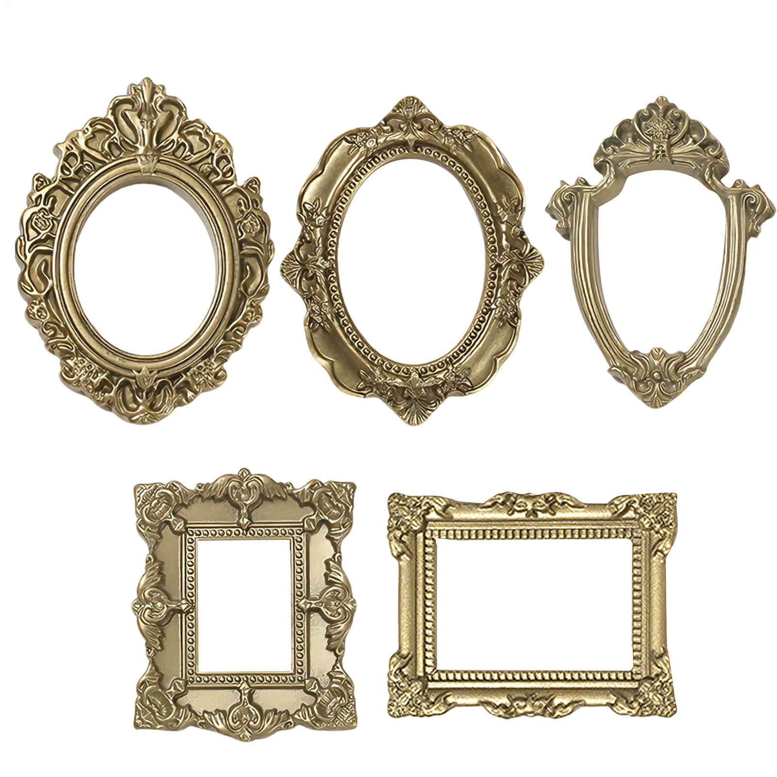 5PCS Gold Vintage Photo Frame  - Resin Art Photo Frame review and price
