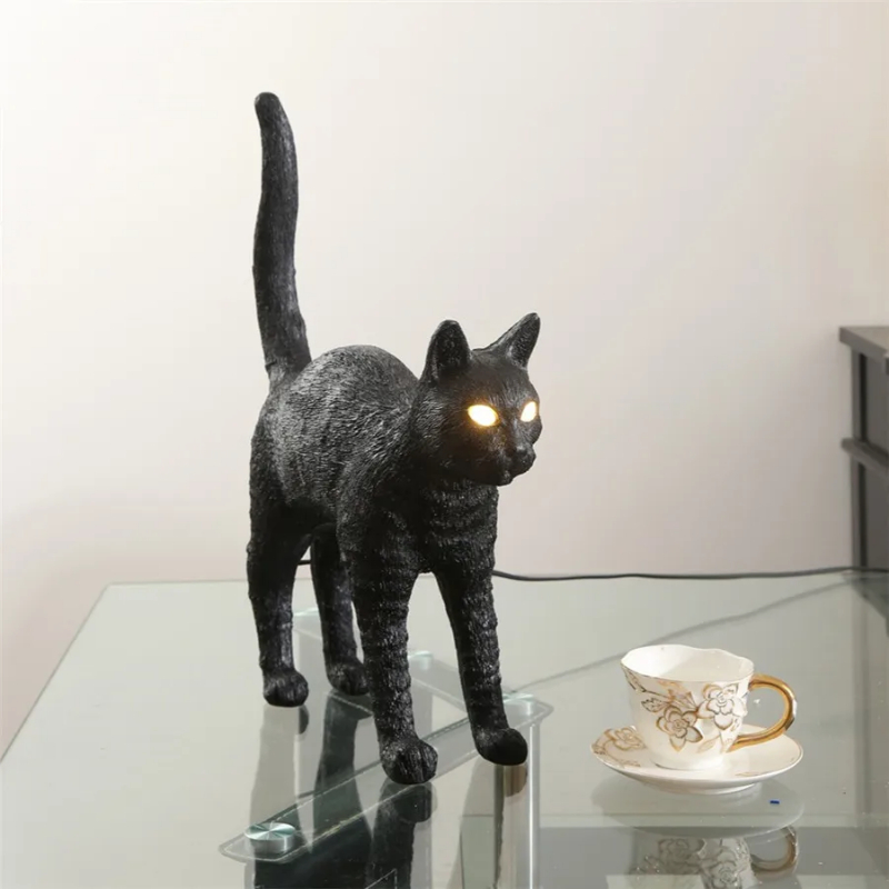 Nordic cat Table Lamp Resin an - Resin Art On Floor review and price