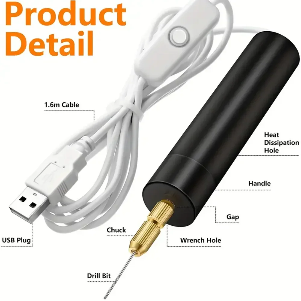 Mini Electric Drill USB Powere - Resin Art A Keychain review and price
