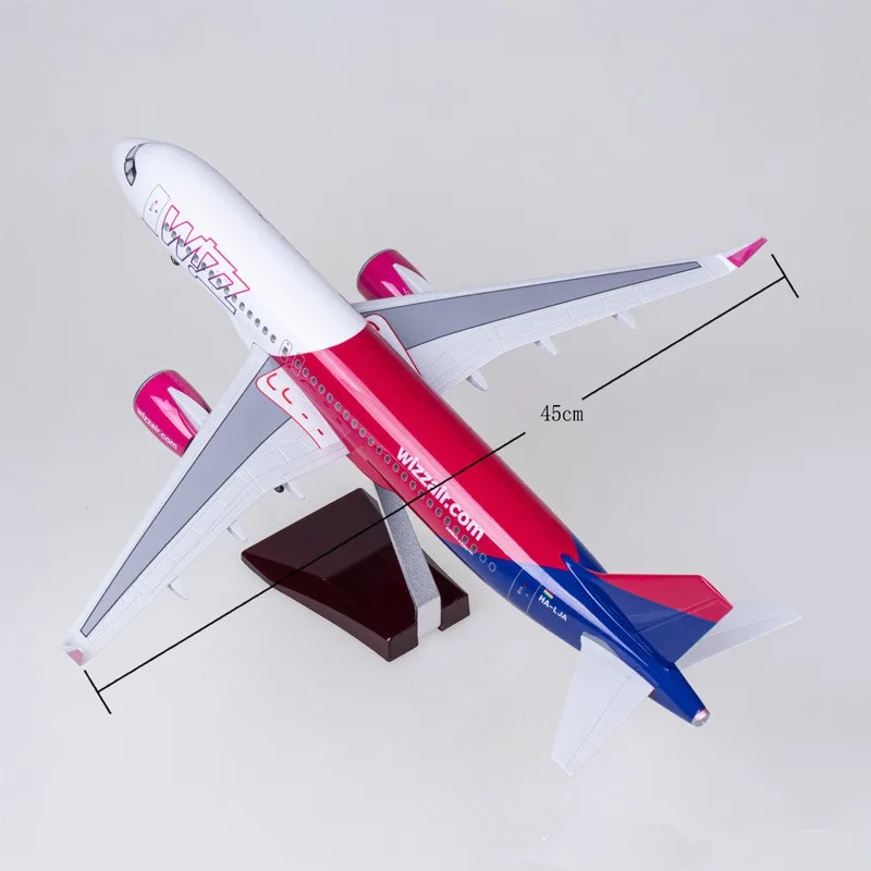 Wizzair Plane Model 47cm 1/80  - Resin Art For Kids review and price