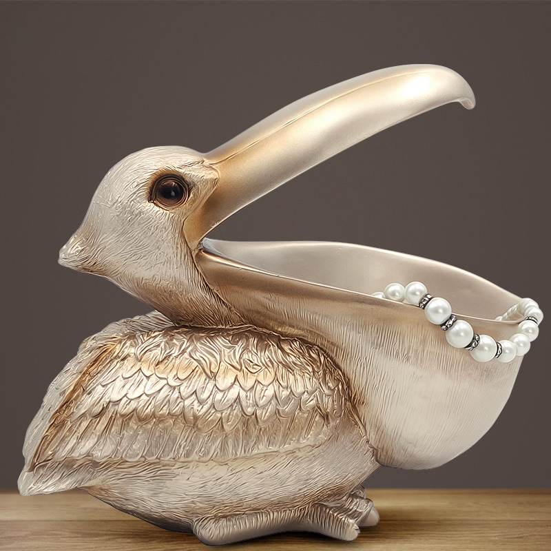 ‌Toucan Pelican Figurine, Key  - Resin Art Unique Ideas review and price