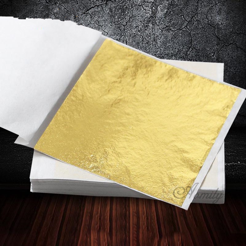 Aomily 100pcs/Set 9x9cm Practi - Gold Leaf Foil review and price