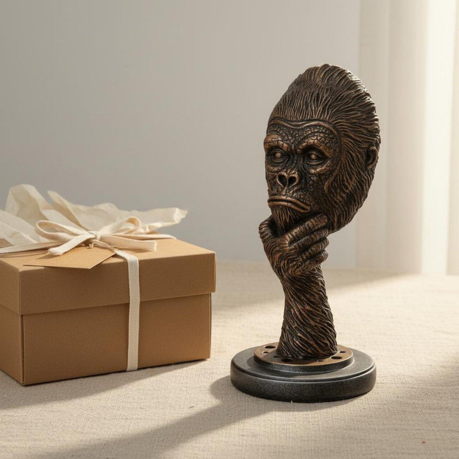 Thinking Gorilla Statue Unique - Resin Art Unique Ideas review and price