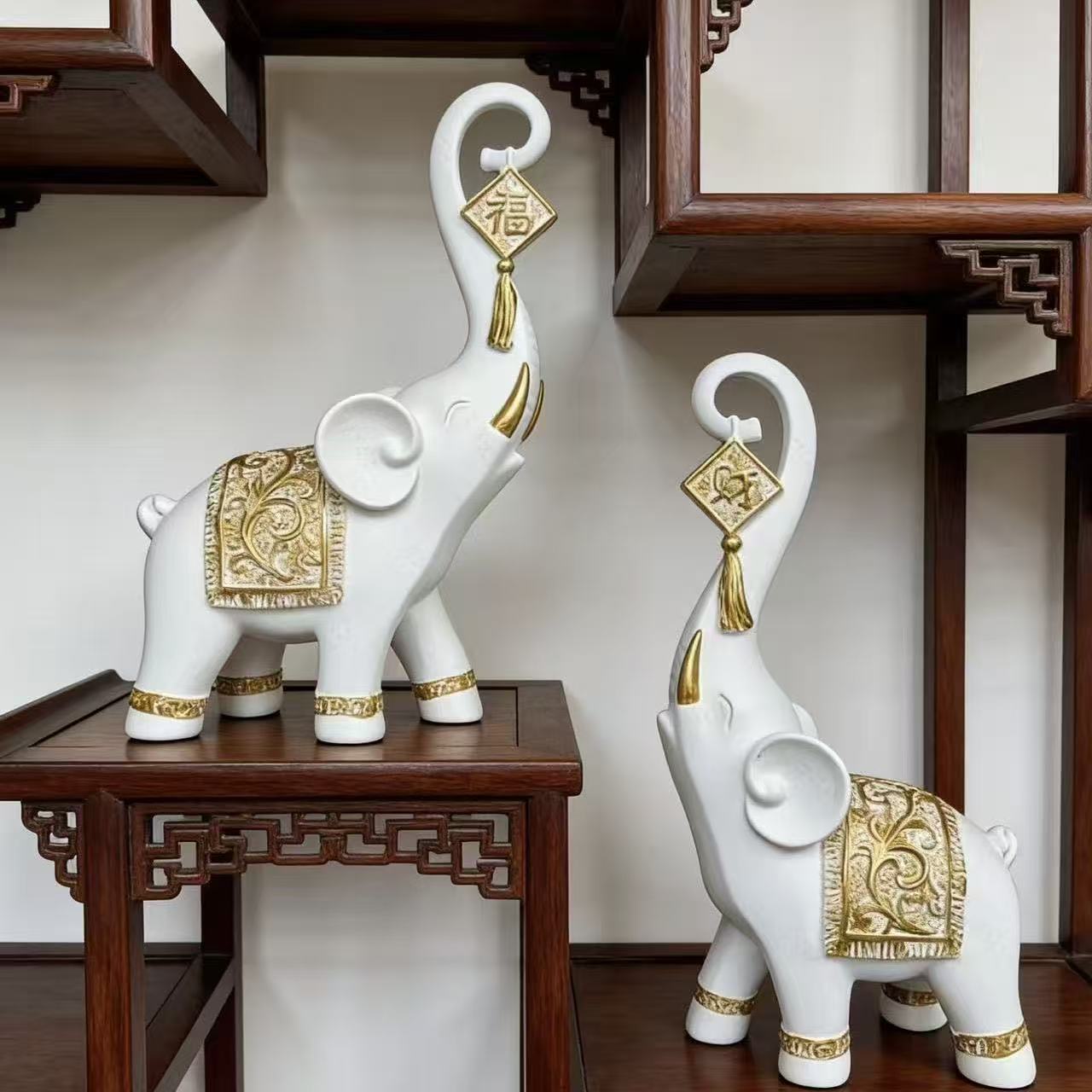 One Pair Chinese Style Lucky W - Resin Art Wedding Gift review and price