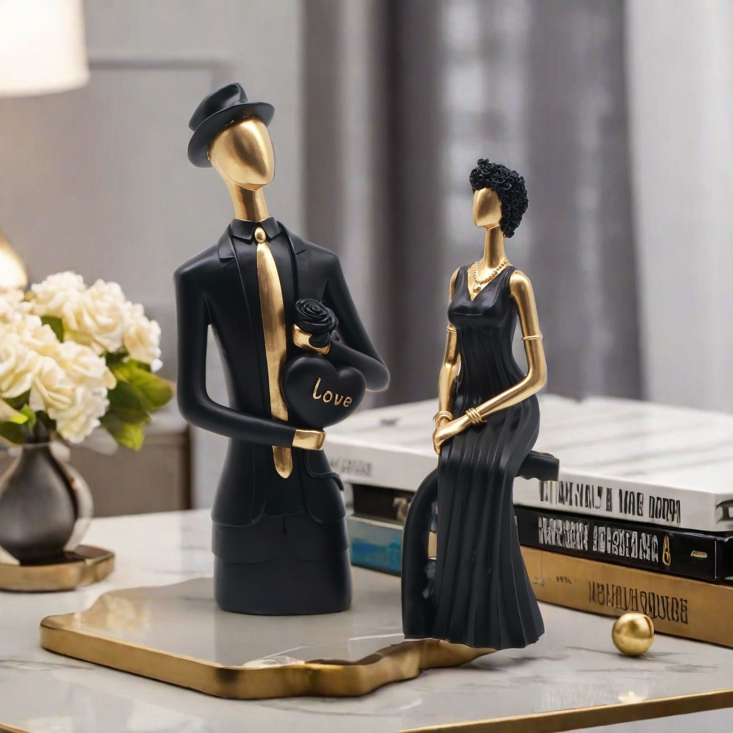 Decor Resin Sculpture Nordic D - Resin Art Wedding Gift review and price