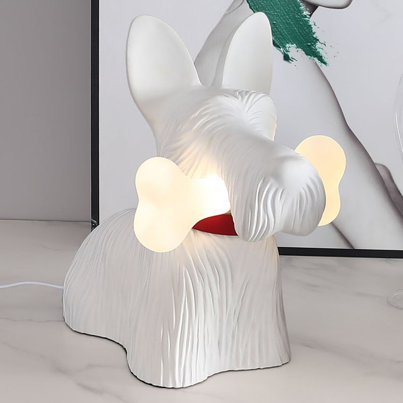 Scottie Table Lamp Decoration  - Resin Art On Floor review and price