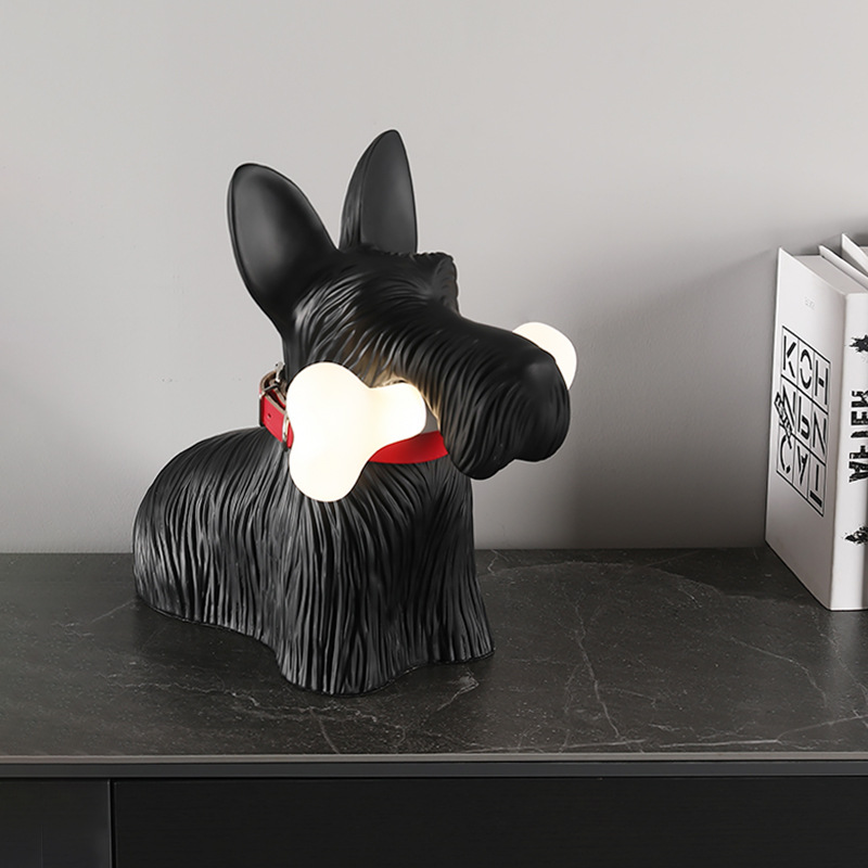Scottie Table Lamp Decoration  - Resin Art On Floor review and price