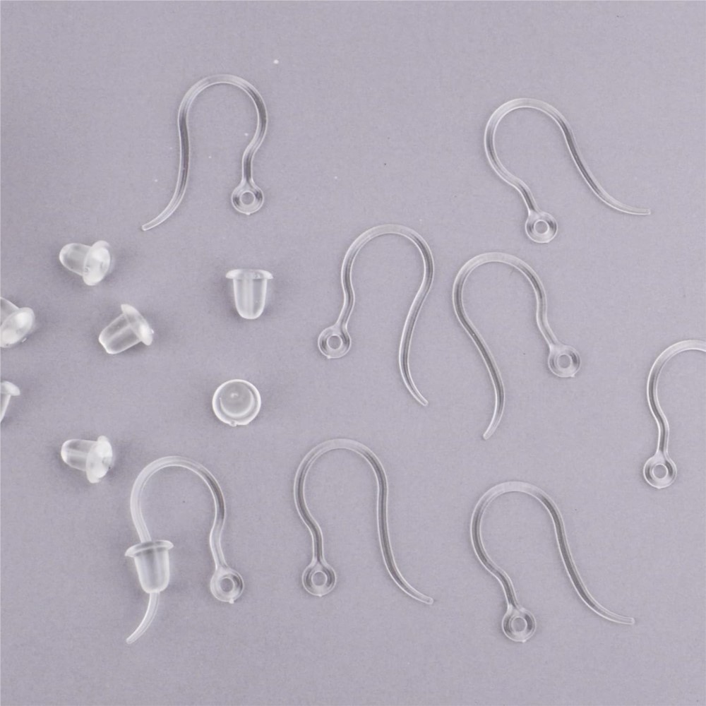 40pcs Clear Plastic Earring Ho - Resin Art Kits For Adults review and price
