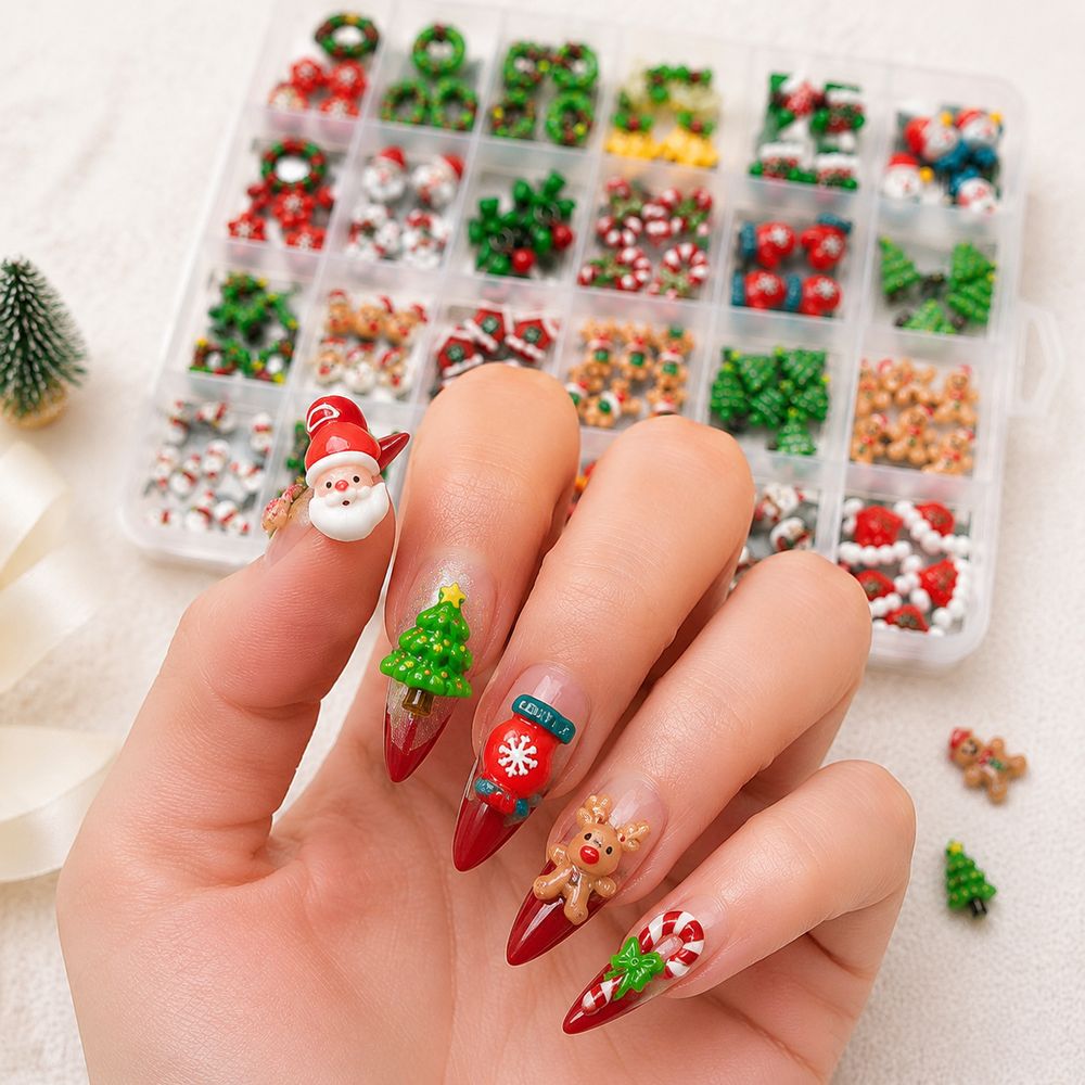 Holiday Season Resin Nail Char - Xmas Resin Art review and price