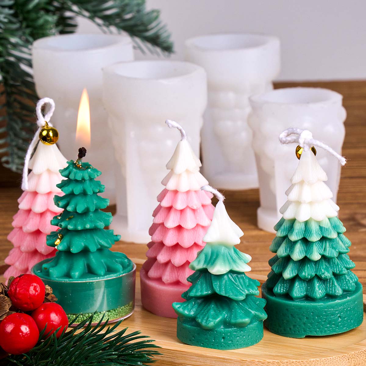 3D Christmas Tree Silicone Can - Resin Art Tree review and price