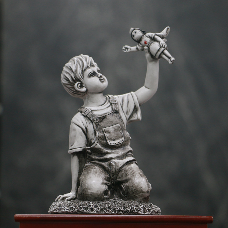 Banksy Statuette Art Crafts Tr - Resin Art Wedding Gift review and price